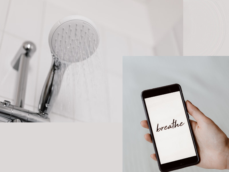 Waterproof smartphone in shower